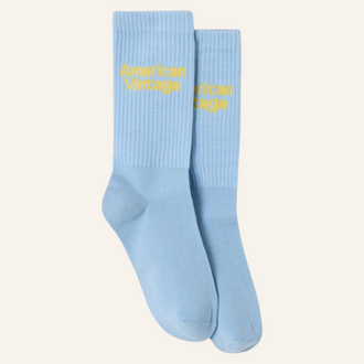 American Vintage AMV Kid socks clypsun - Blue ciel