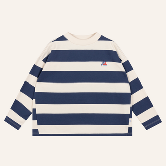 Repose AMS Repose AMS Boxy Sweater - Eclipse Blue Stripe