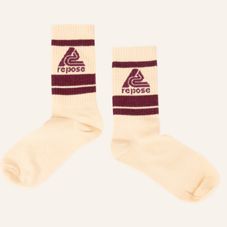 Repose AMS Repose AMS Sporty socks - Sand Logo