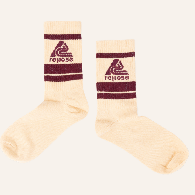 Repose AMS Repose AMS Sporty socks - Sand Logo