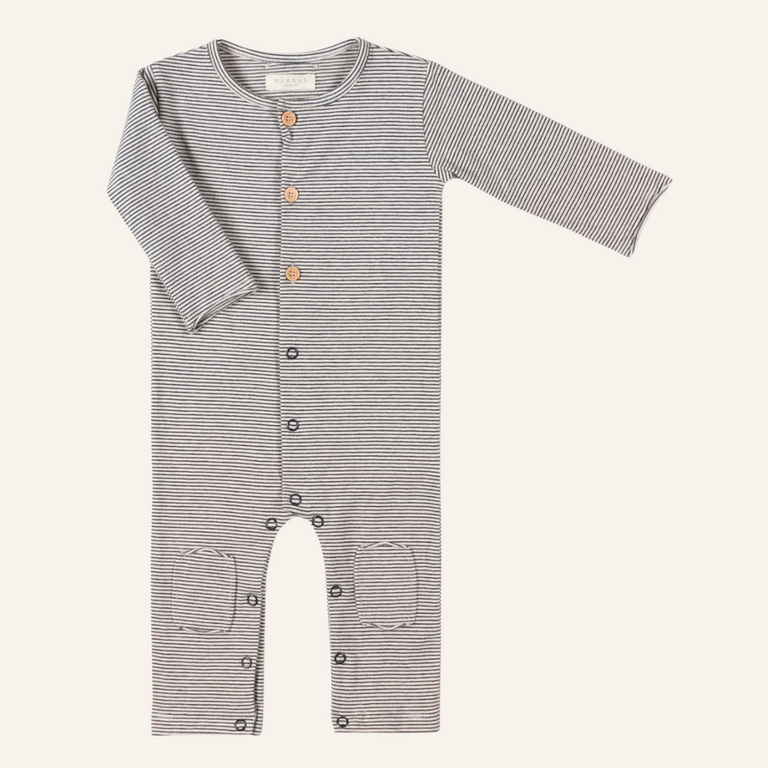Nixnut Butt onesie - Night stripe