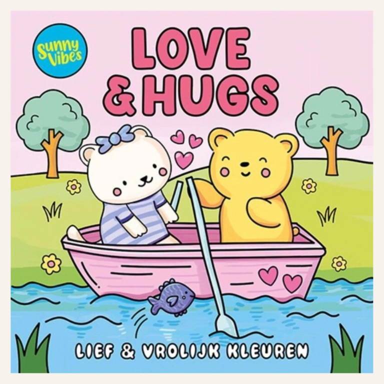 Kleurboek Sunny vibes - Love & Hugs