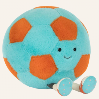 Jellycat Jellycat Amuseables footabll - Blue/orange