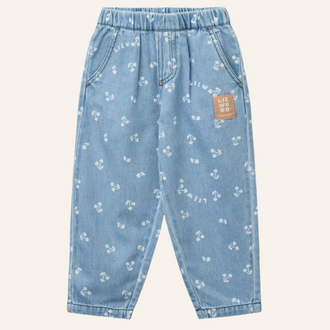 Liewood Liewood Borris Printed Light Denim Pants | Cherry Heart