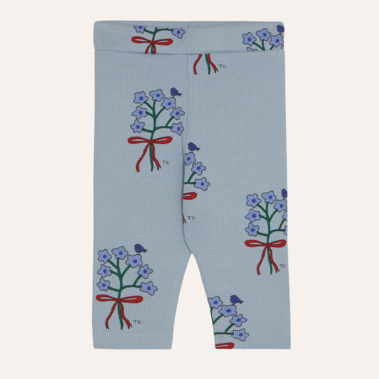 The Campamento The Campamento Bouquets Baby Leggings | Light Blue