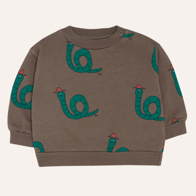 The Campamento The Campamento Snakes Baby Sweatshirt | Brown