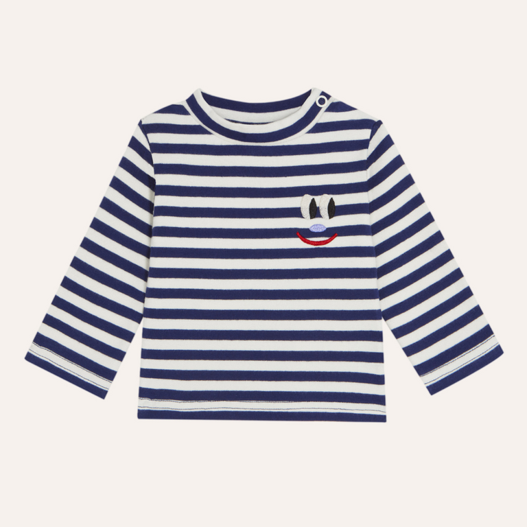 The Campamento The Campamento Stripes Baby Longsleeve | Blue