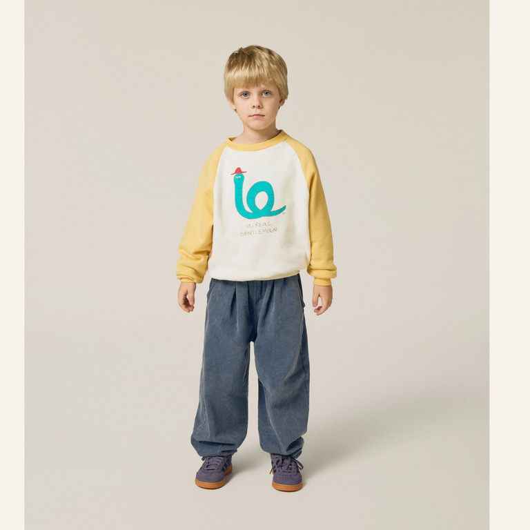 The Campamento The Campamento Gentleman Color Block Sweatshirt | Ecru