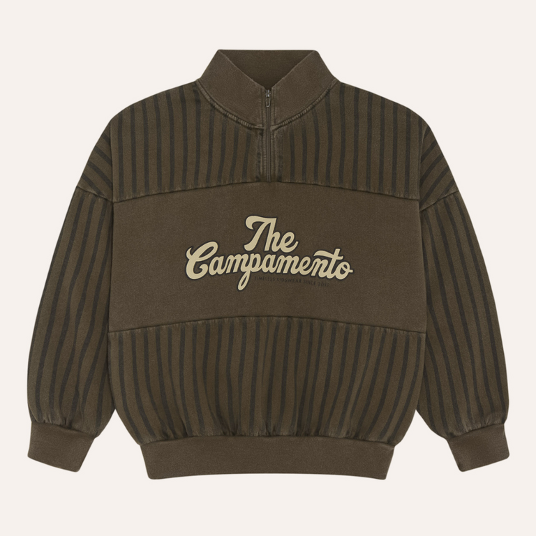 The Campamento The Campamento Sweatshirt Logo Stripes | Green