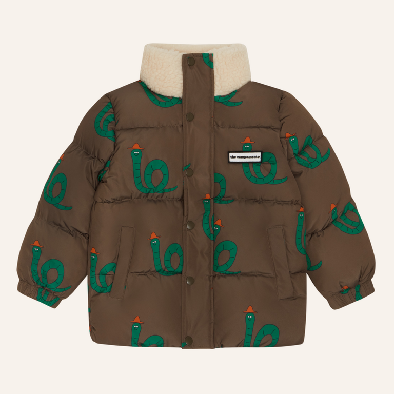 The Campamento The Campamento Snakes Puffer Jacket | Brown