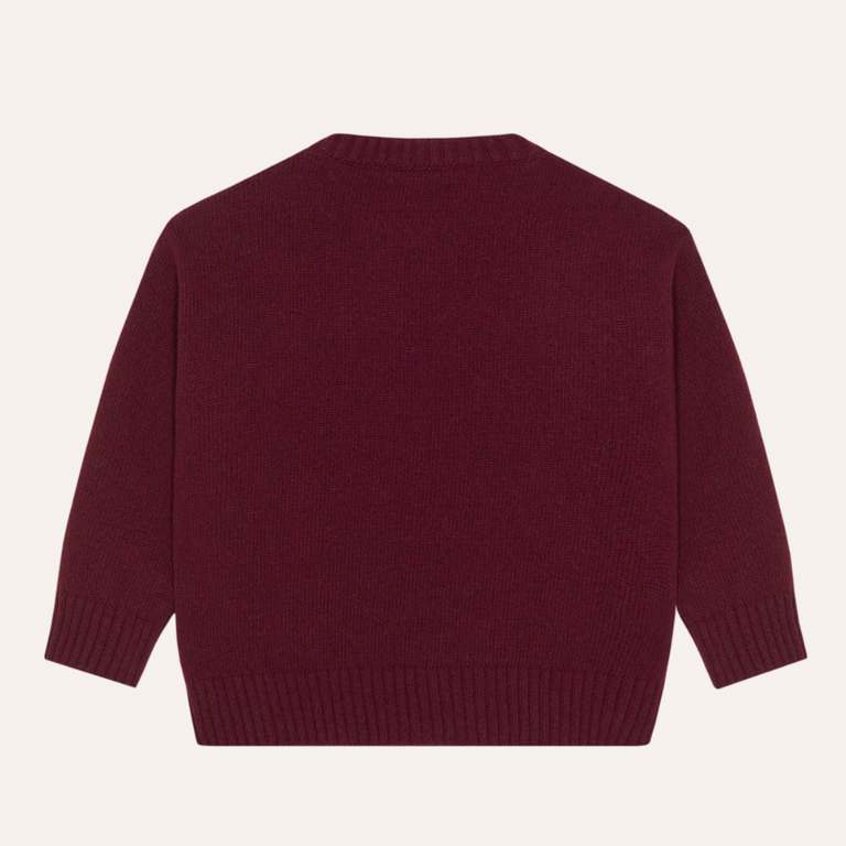 The Campamento The Campamento Flowers Jumper | Burgundy