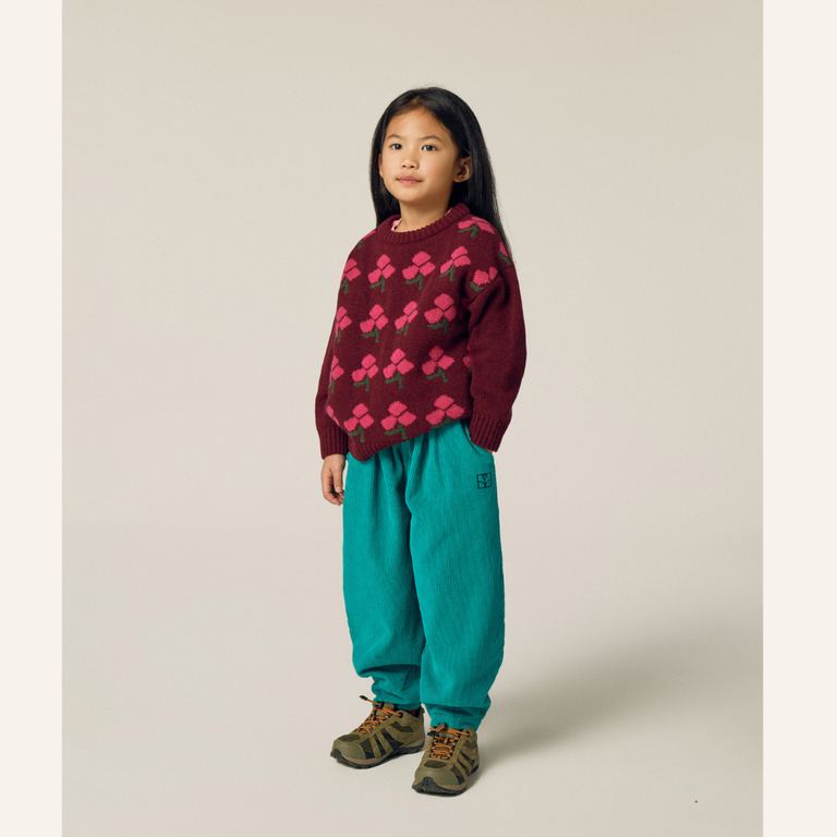The Campamento The Campamento Flowers Jumper | Burgundy