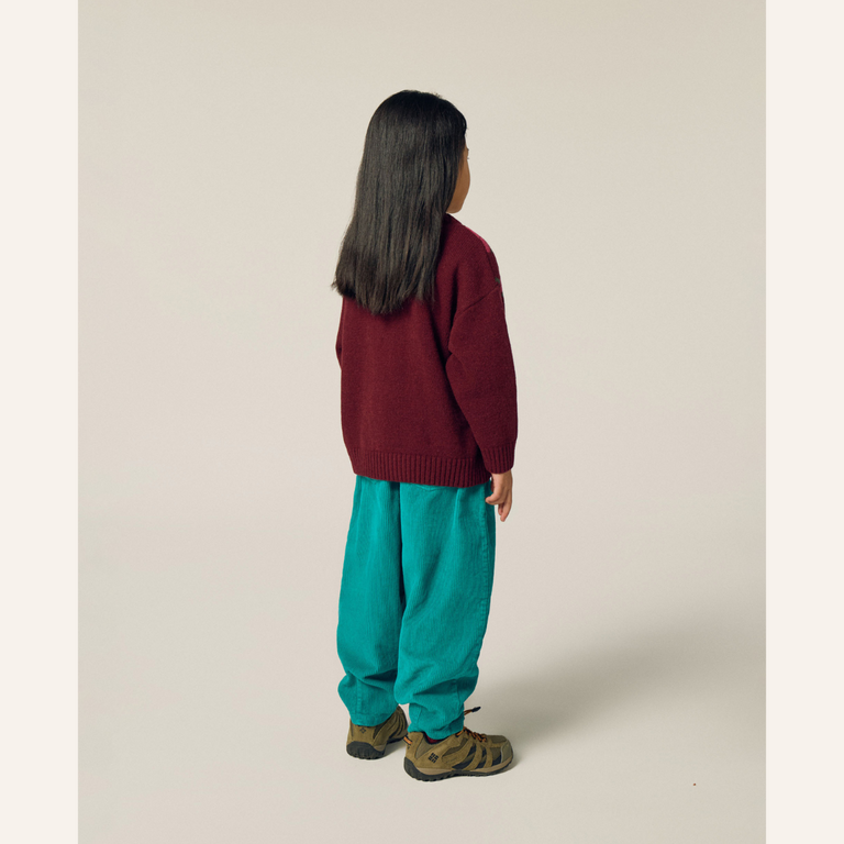 The Campamento The Campamento Flowers Jumper | Burgundy