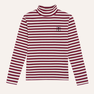 The Campamento The Campamento Stripes Turtle Neck | Burgundy