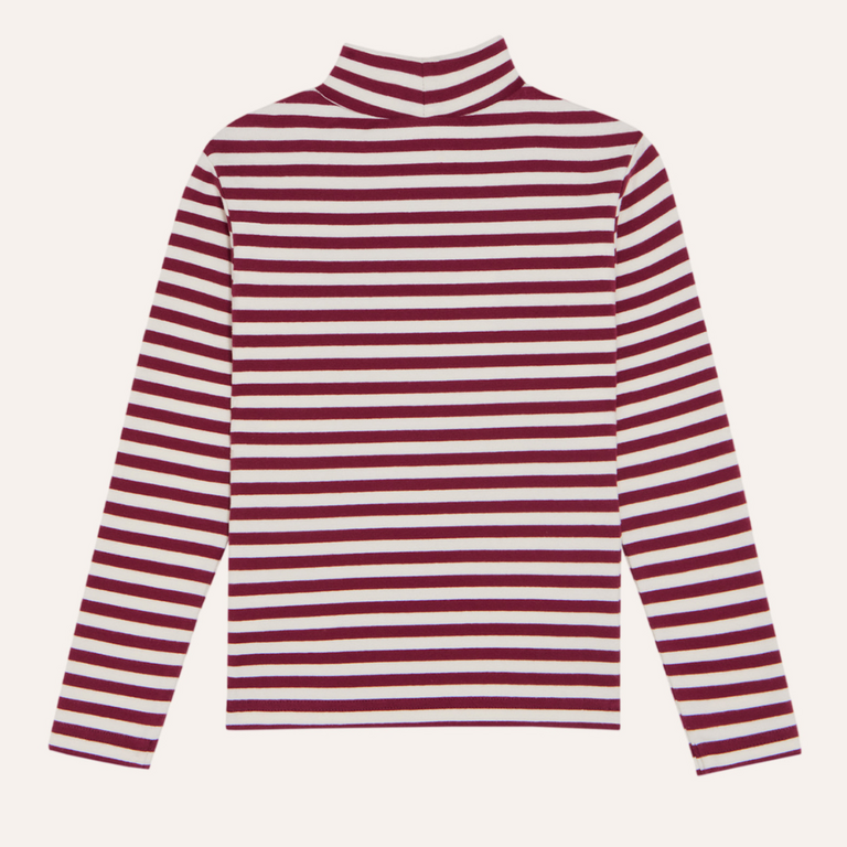 The Campamento The Campamento Stripes Turtle Neck | Burgundy