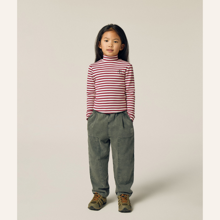 The Campamento The Campamento Stripes Turtle Neck | Burgundy