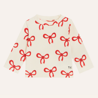 The Campamento The Campamento Big Bows Baby Longsleeve | Ecru