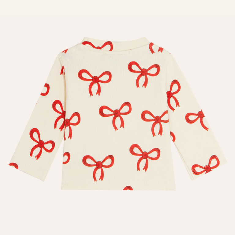 The Campamento The Campamento Big Bows Baby Longsleeve | Ecru