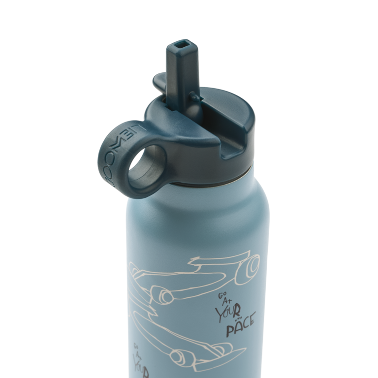 Liewood Liewood Falk Water Bottle 350 ml - Race Cars/Beach Blue