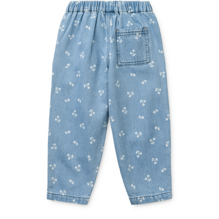 Liewood Liewood Borris Printed Light Denim Pants | Cherry Heart