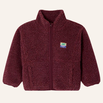 American Vintage AMV Kids Hoktown jacket  - Burgundy melange