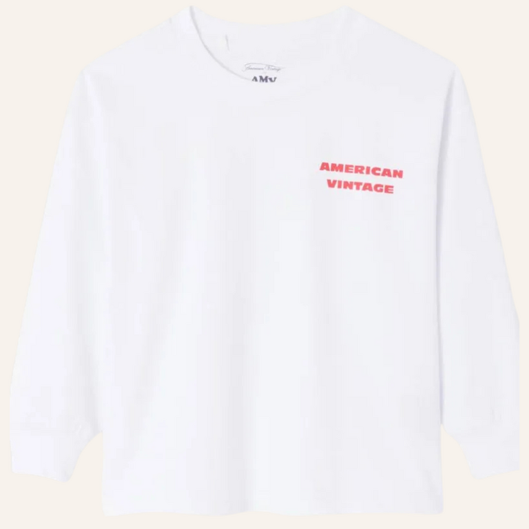 American Vintage AMV Kid tee-shirt Fizvalley - White