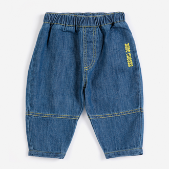 Bobo Choses Bobo Choses Taxi Saurus Tag Denim Pants | Baby
