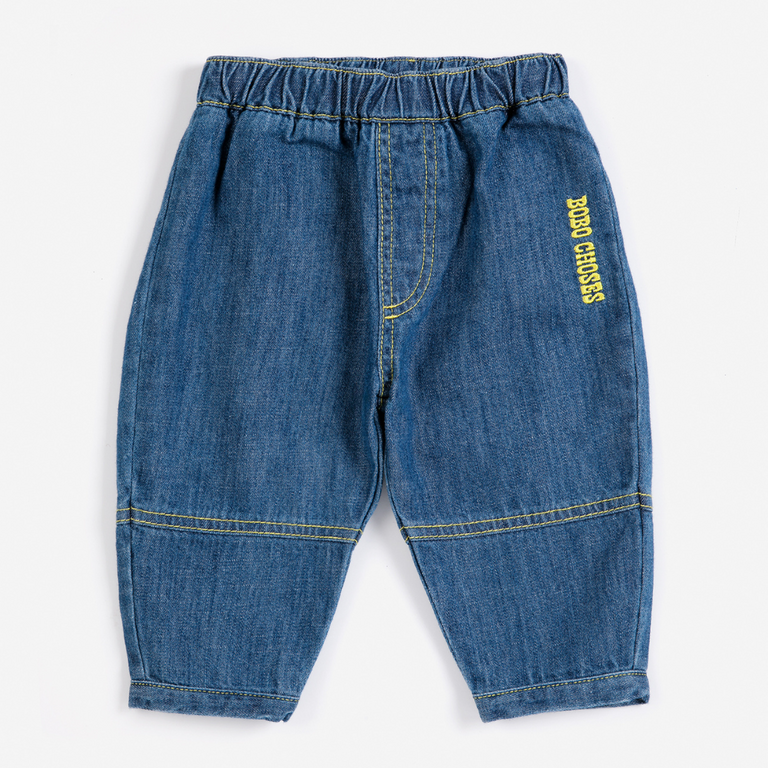 Bobo Choses Bobo Choses Taxi Saurus Tag Denim Pants | Baby