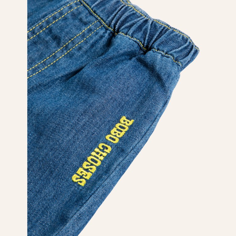 Bobo Choses Bobo Choses Taxi Saurus Tag Denim Pants | Baby