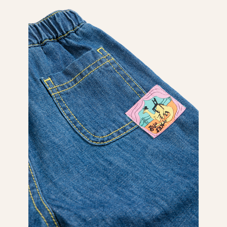 Bobo Choses Bobo Choses Taxi Saurus Tag Denim Pants | Baby