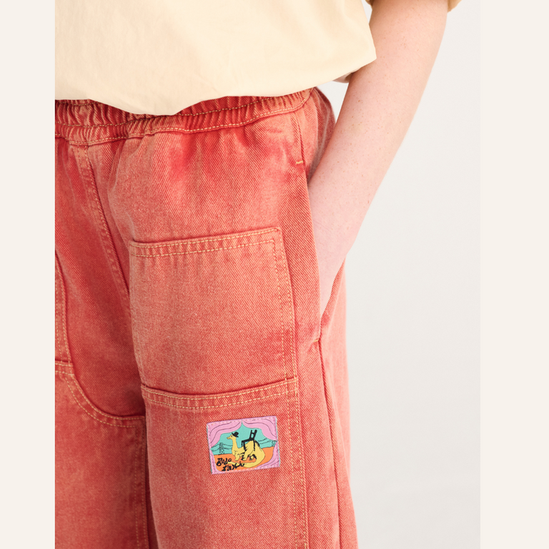 Bobo Choses Bobo Choses Taxi Saurus Tag Twill Pants