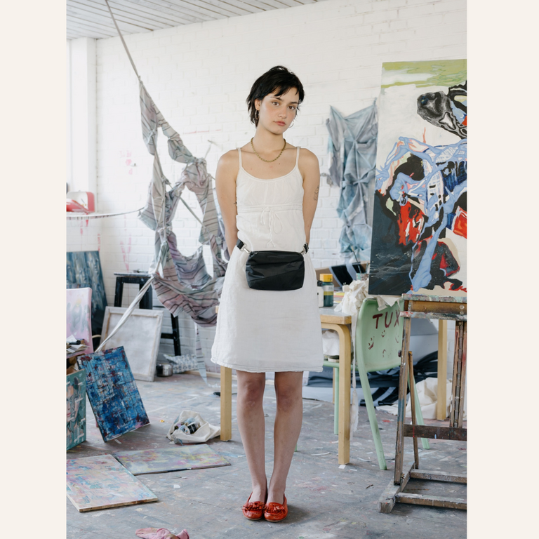 Susan Bijl Susan Bijl - The New Bum Bag | Black&Black size S