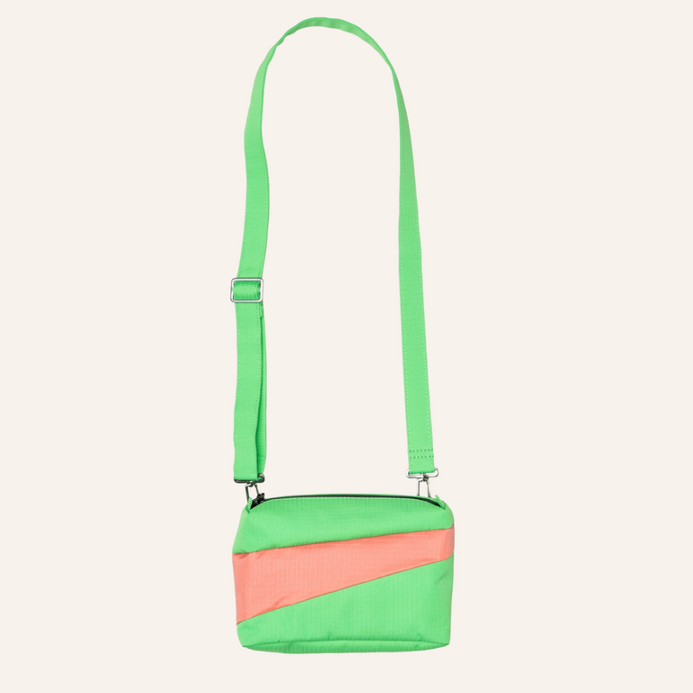 Susan Bijl Susan Bijl - The New Bum Bag | Greenscreen&Coral size S