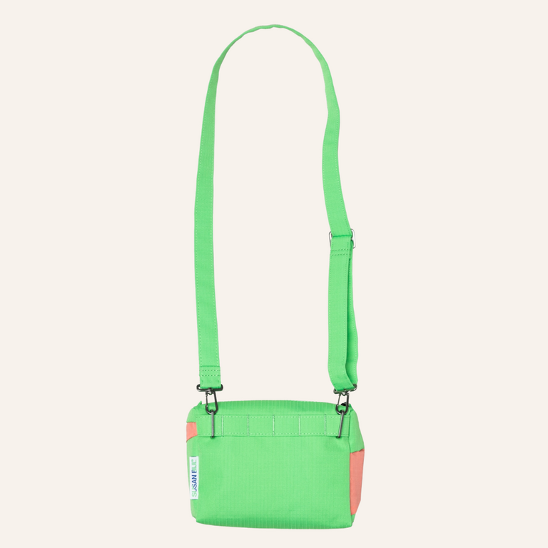 Susan Bijl Susan Bijl - The New Bum Bag | Greenscreen&Coral size S