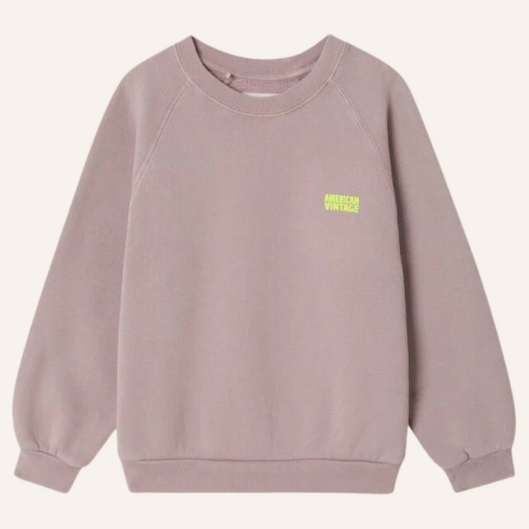 American Vintage American Vintage kid sweatshirt Izubird - Prunelle vintage