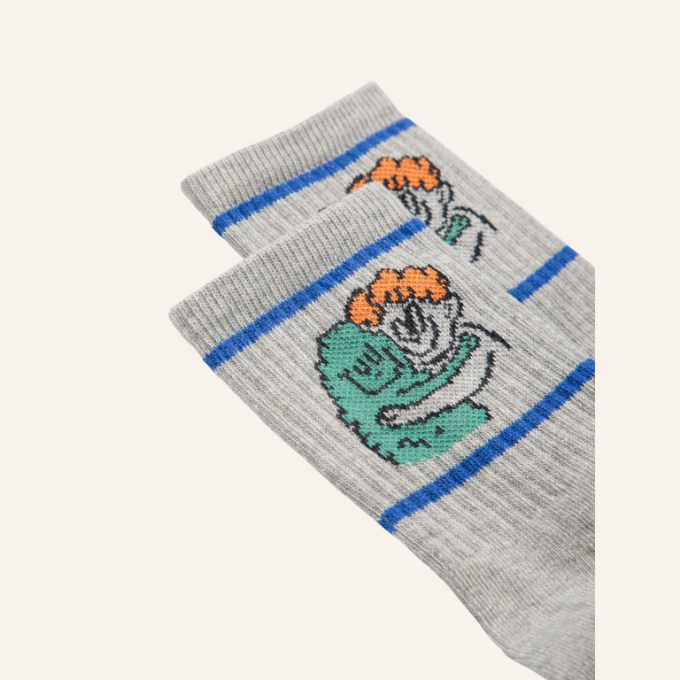 Bobo Choses Bobo Choses Hug Hairy Monster Short Socks