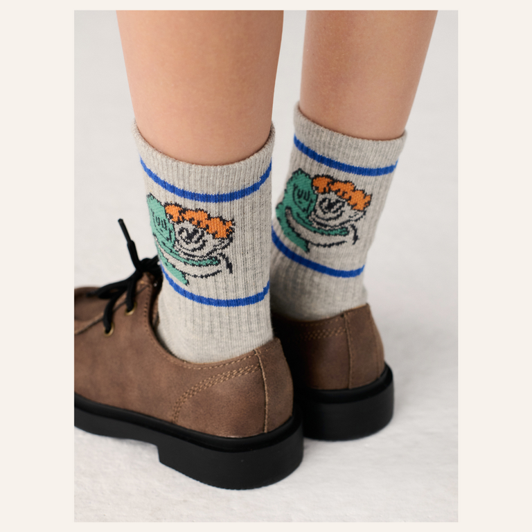 Bobo Choses Bobo Choses Hug Hairy Monster Short Socks