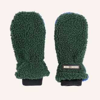 Bobo Choses Bobo Choses Sheepskin Mittens | Green
