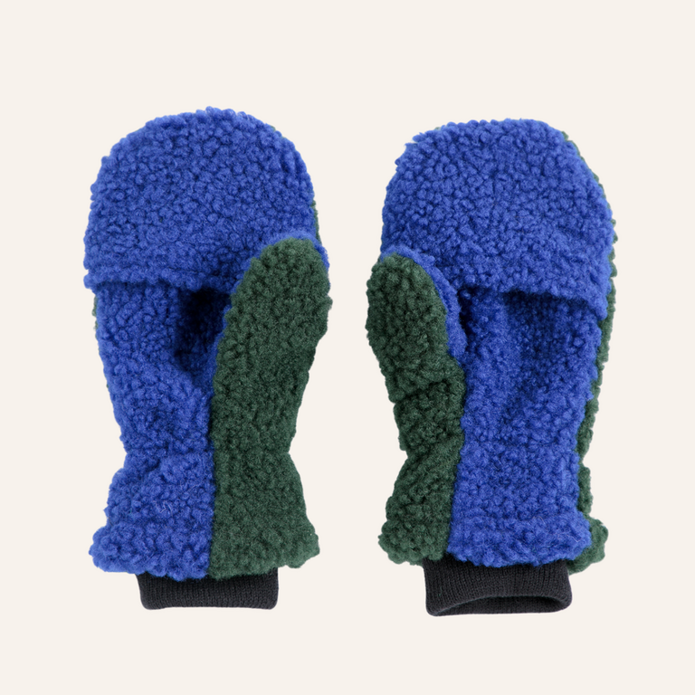 Bobo Choses Bobo Choses Sheepskin Mittens | Green