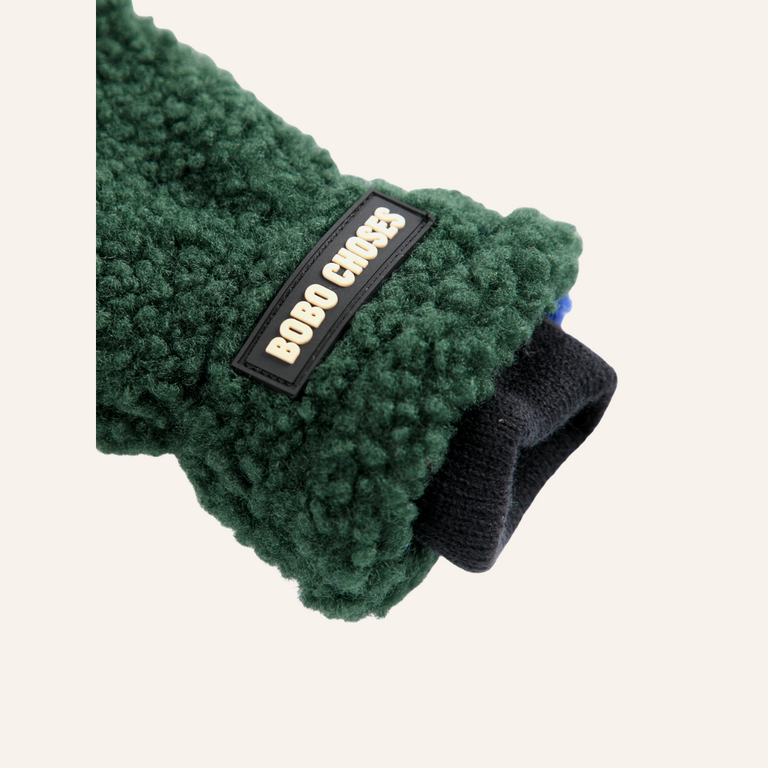 Bobo Choses Bobo Choses Sheepskin Mittens | Green