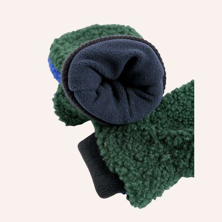 Bobo Choses Bobo Choses Sheepskin Mittens | Green