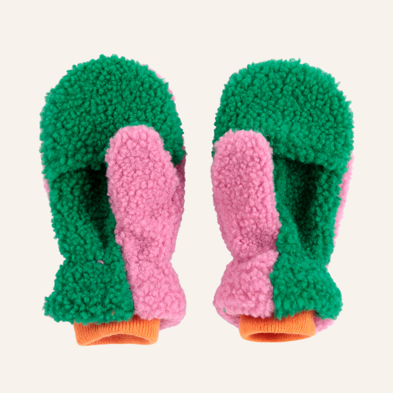Bobo Choses Bobo Choses Sheepskin Mittens | Pink
