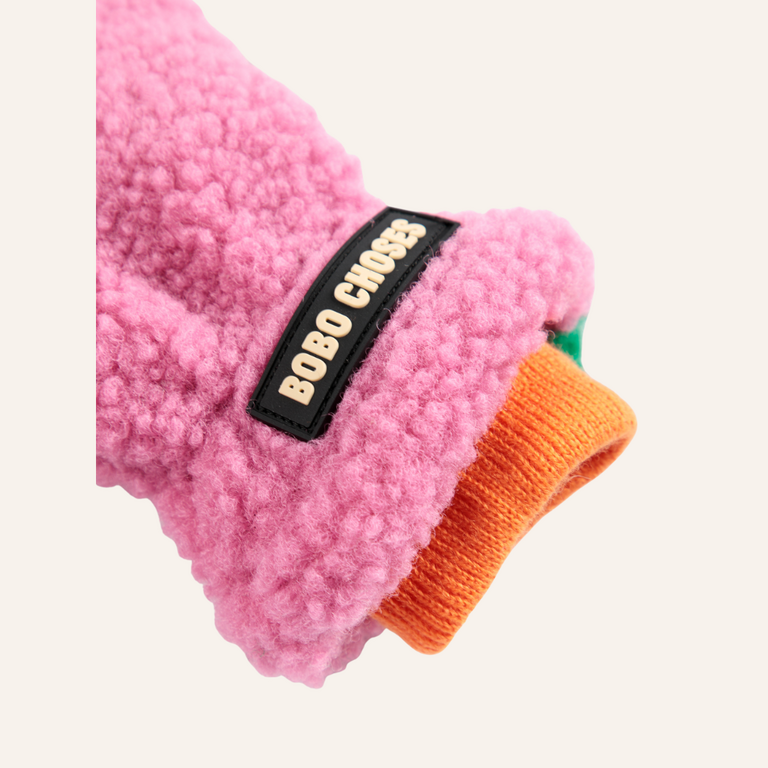 Bobo Choses Bobo Choses Sheepskin Mittens | Pink