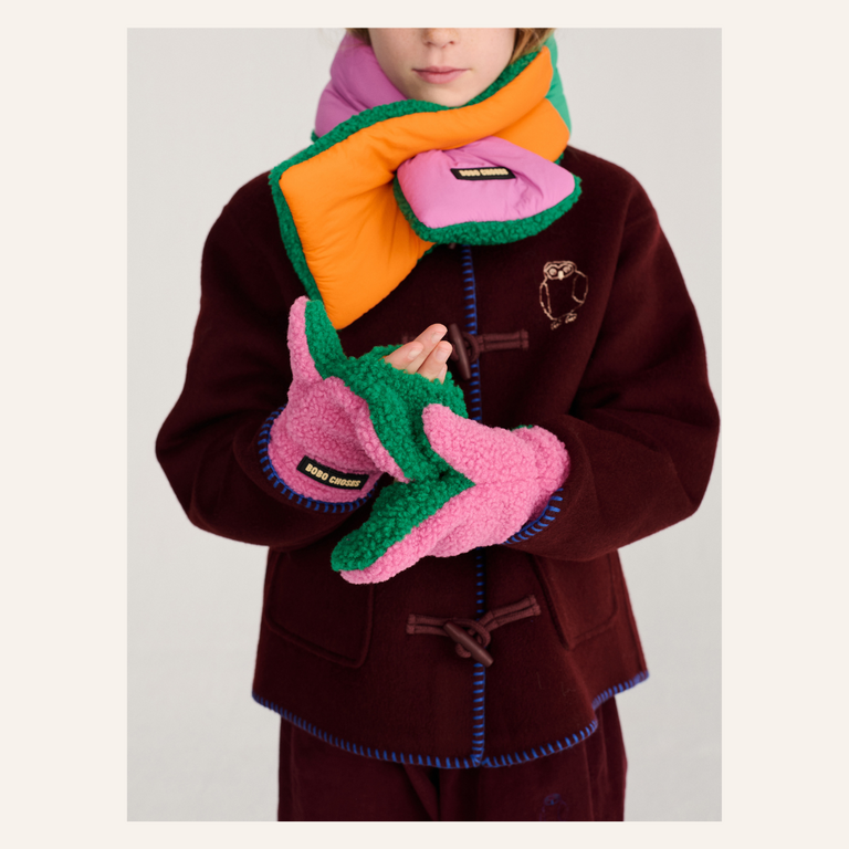 Bobo Choses Bobo Choses Sheepskin Mittens | Pink