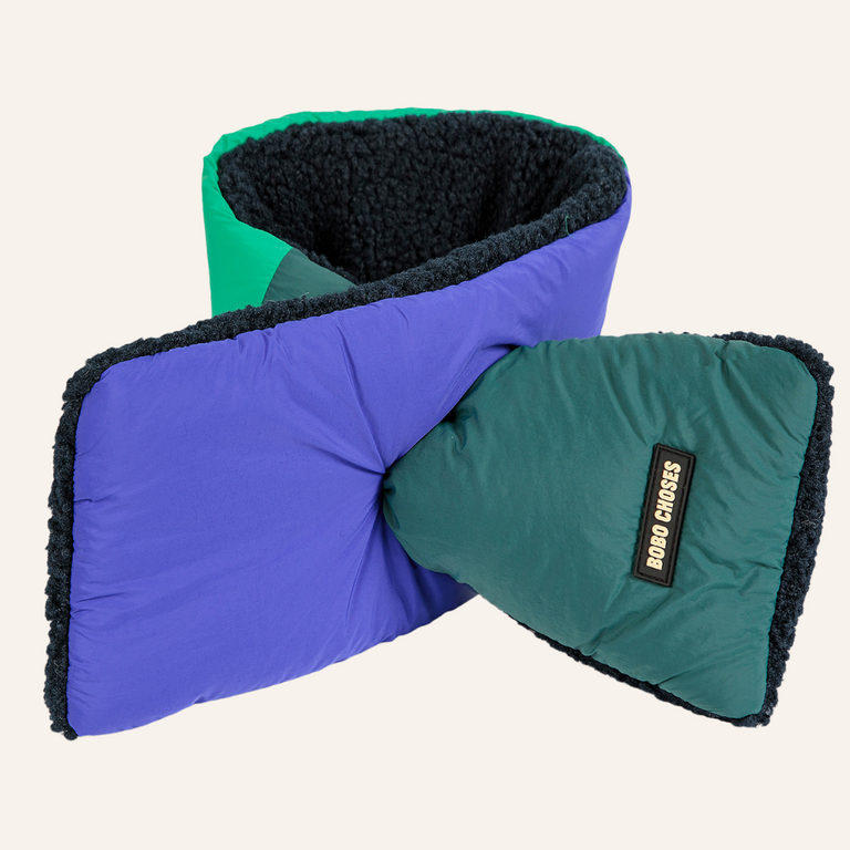 Bobo Choses Bobo Choses Sheepskin Neck Warmer | Blue Green