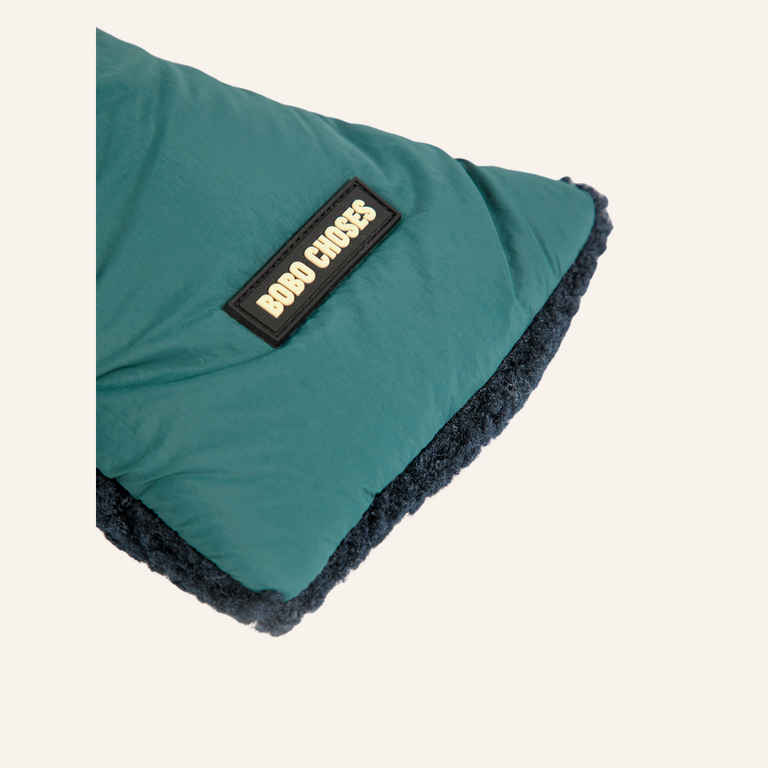 Bobo Choses Bobo Choses Sheepskin Neck Warmer | Blue Green