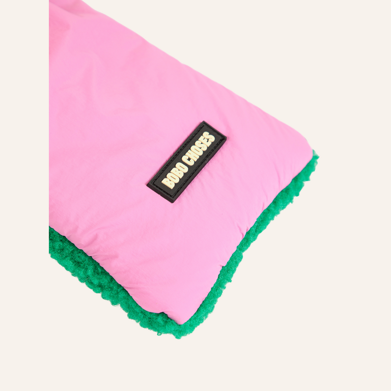 Bobo Choses Bobo Choses Sheepskin Neck Warmer | Pink Orange