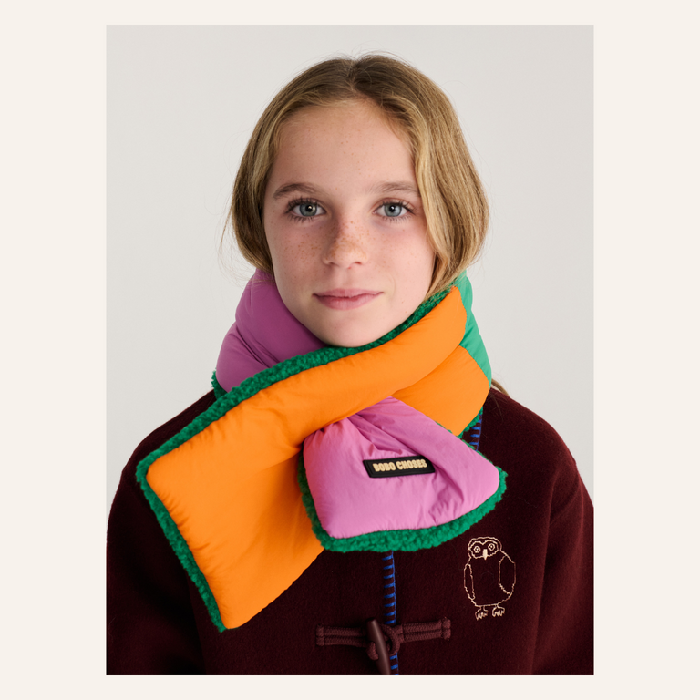 Bobo Choses Bobo Choses Sheepskin Neck Warmer | Pink Orange