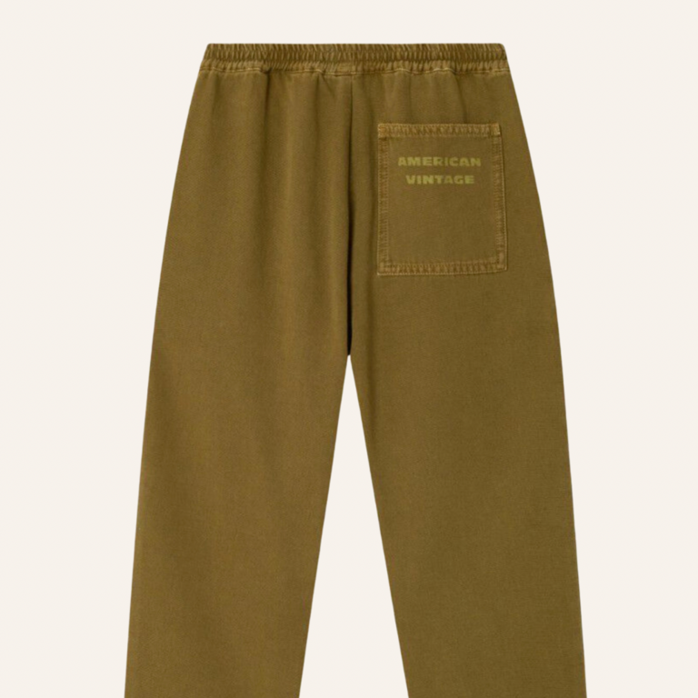 American Vintage AMV kids kids pants Lycaz - Vintage moss