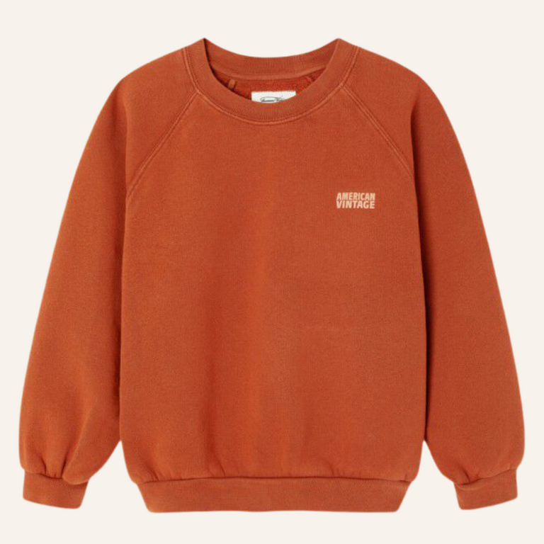 American Vintage American Vintage kid sweatshirt Izubird - Cinnamon